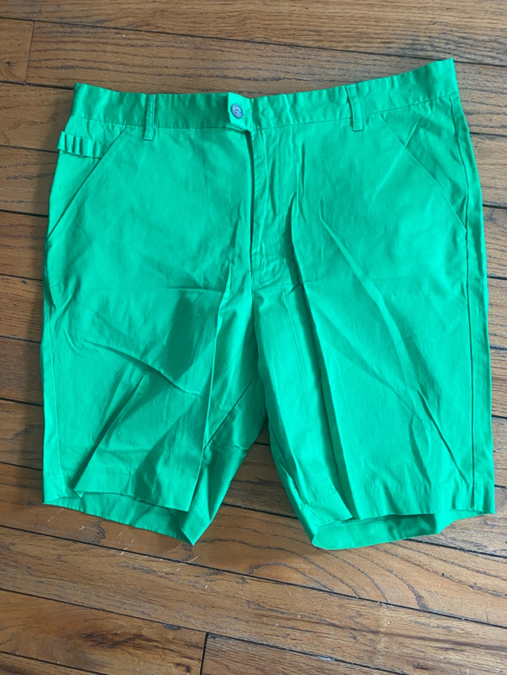 Men's Royal & Awesome Bright Kelly Green Casual Cotton Golf Shorts NWOT Size 38